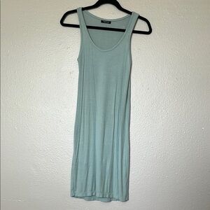 Women's Light Blue Ribbed Dress